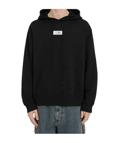 Mm6 Maison Margiela Relaxed Fit Crew Neck Sweatshirt With Ribbed Detailing In Multi