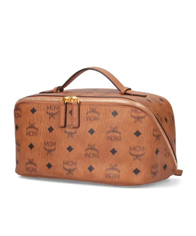 Mcm Rectangular Shape Side Strap Top Handle