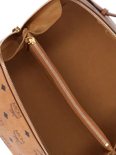 Mcm Rectangular Shape Side Strap Top Handle