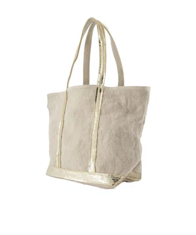 Vanessa Bruno Sequin-trimmed Tote Bag In Neutral