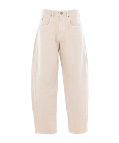 Isabel Marant Women Ecru Denim Oriane Barrel Jeans In Neutral