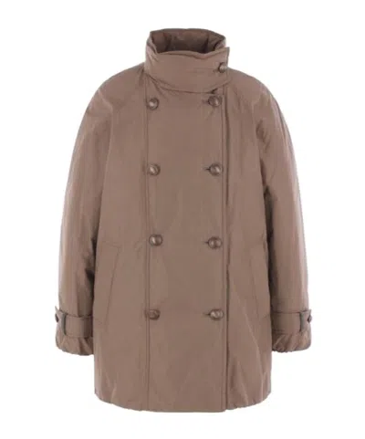 Brunello Cucinelli Moorer Giacca Veton In Brown