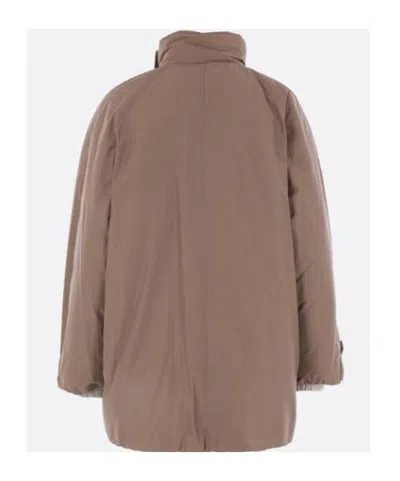 Brunello Cucinelli Moorer Giacca Veton In Brown