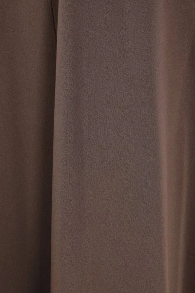 Brunello Cucinelli Elasticated-waistband Flared Skirt In Brown