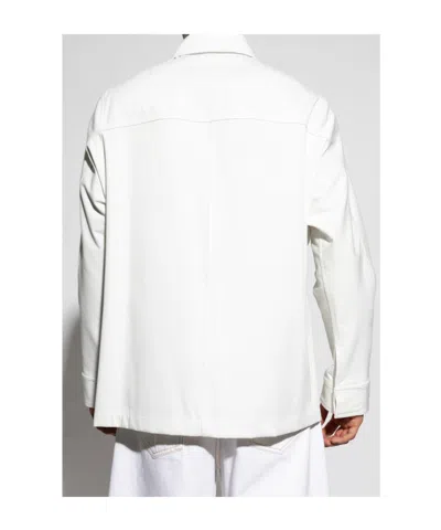 Givenchy Relaxed Fit Jacket With Front Pockets And Long Sleeves In White