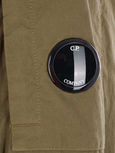 C.p. Company C.p.company Hooded Cotton Parka In Green