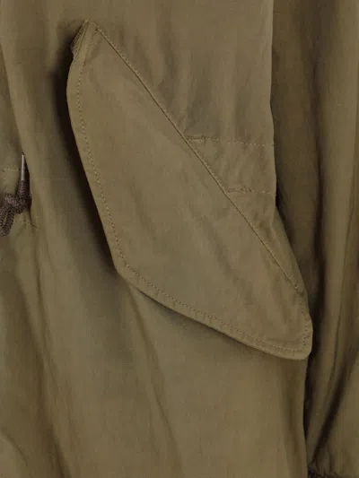 C.p. Company C.p.company Hooded Cotton Parka In Green