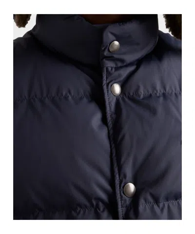 Prada Re-nylon Puffer Vest In Blue