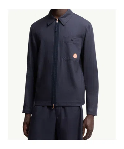 Moncler Vigeon Tech Down Jacket In Blue