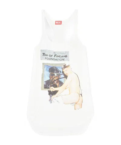Diesel X Tom Of Finland Foundation Pr-t-shanry-tom Vest In White