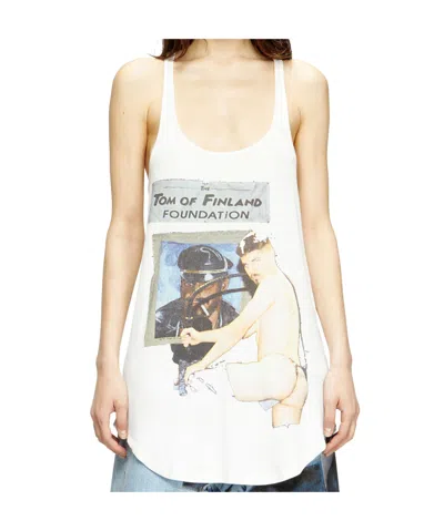 Diesel X Tom Of Finland Foundation Pr-t-shanry-tom Vest In White