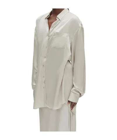 Ann Demeulemeester Elisabeth Long High Comfort Shirt In White