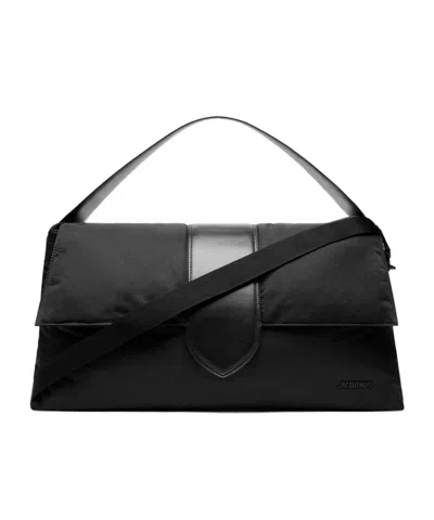 Jacquemus The Messenger Bambino Bag With Adjustable Shoulder Strap In Black