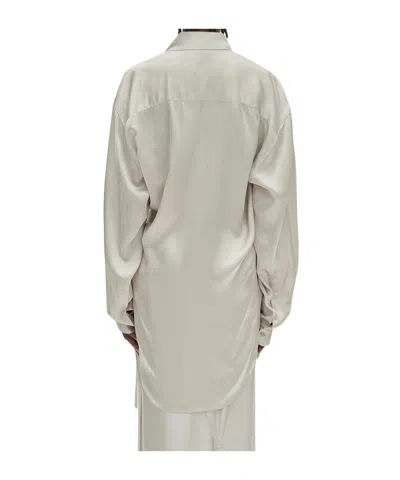 Ann Demeulemeester Elisabeth Long High Comfort Shirt In White