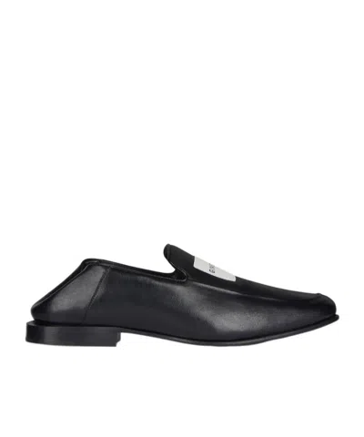 Givenchy Glossy Round Toe Loafers In Black