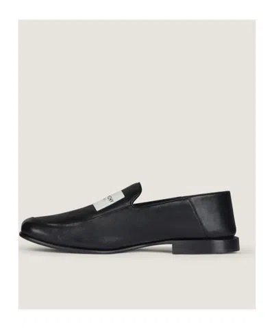 Givenchy Glossy Round Toe Loafers In Black