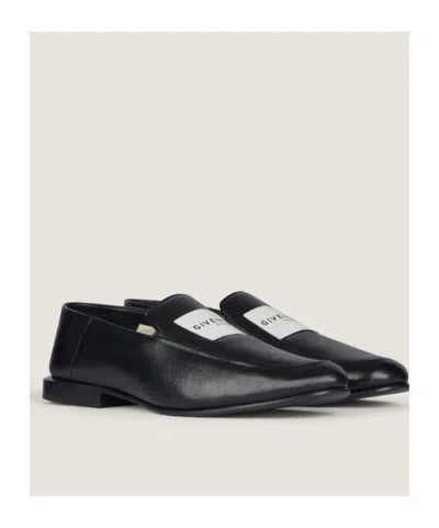 Givenchy Glossy Round Toe Loafers In Black