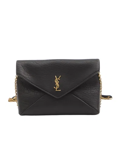 Saint Laurent Cassandre Xxl Envelope Bag With Chain