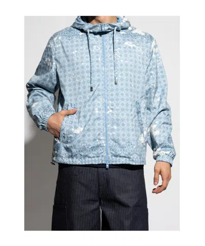 Amiri Ma Quad Windbreaker Jacket In Blue