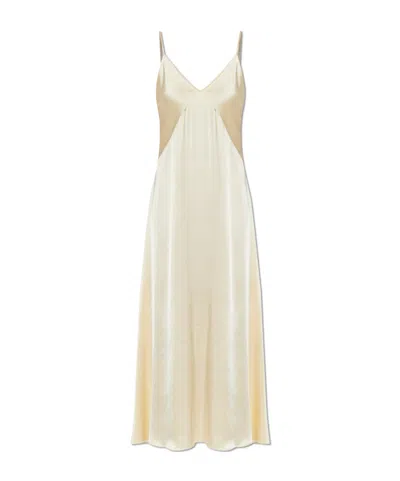 Forte Forte Suspender Dress In Gold