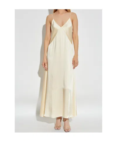 Forte Forte Suspender Dress In Gold