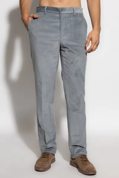 Etro Belt Loop Track Pants In Gray