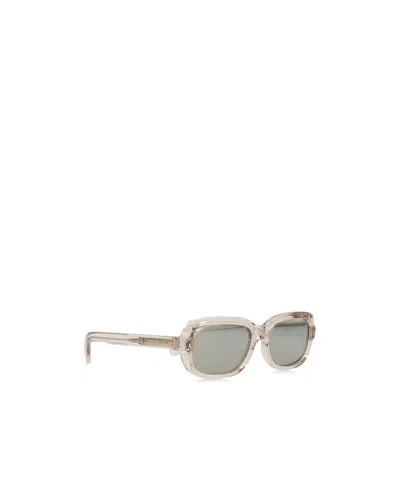 Moncler Rectangular Frame Tinted Lenses Sunglasses In Neutral