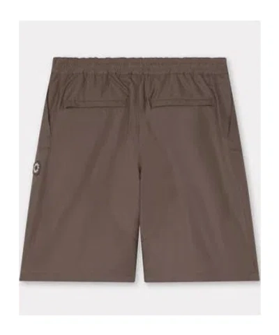 Kenzo 'boke Flower 2.0' Shorts In Technical Cotton In Brown