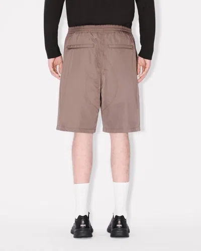Kenzo 'boke Flower 2.0' Shorts In Technical Cotton In Brown