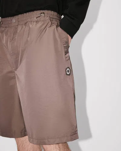 Kenzo 'boke Flower 2.0' Shorts In Technical Cotton In Brown