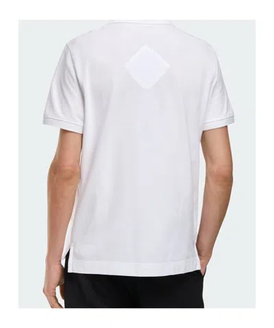 Canada Goose White Short-sleeve Polo Shirt With Traditional Collar In White