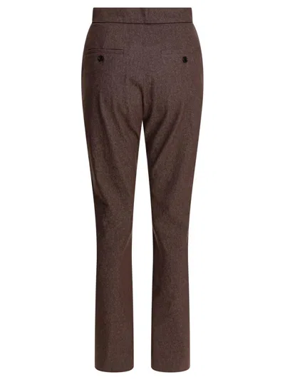 Max Mara Denim-effect Cotton Trousers