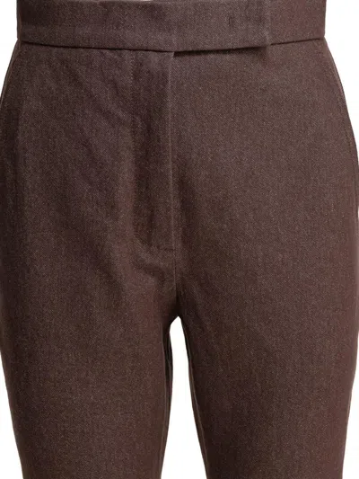Max Mara Denim-effect Cotton Trousers