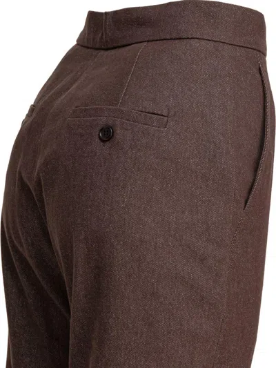 Max Mara Denim-effect Cotton Trousers