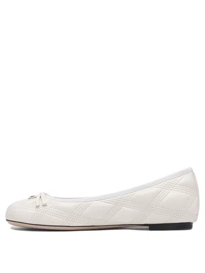 Valentino Nappa Leather Ballerinas Scarpe Basse White In White