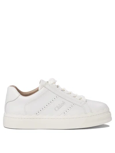 Chloé Lauren Leather Sneakers