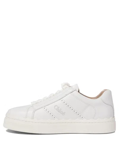Chloé Lauren Leather Sneakers