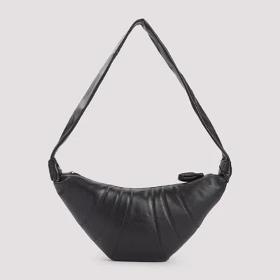 Lemaire Dark Chocolate Leather Medium Croissant Bag
