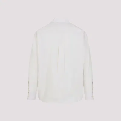 Lemaire Regular Shirt With Long Sleeves And Pointed Collar In White