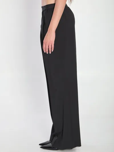 Loewe Elastic Waist Casual Pants In Black