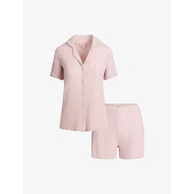 Skims Womens Soft Lounge Stretch-woven Short Pyjamas Morganite Xl