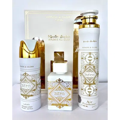 Lattafa Unisex Bade'e Al Oud Honor & Glory Gift Set Fragrances 6290362341215