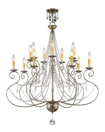 Livex Lighting Livex Isabella 14-light European Bronze Foyer Chandelier In Multi