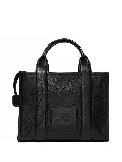 Marc Jacobs Black Leather Mini The Tote Bag Handbag