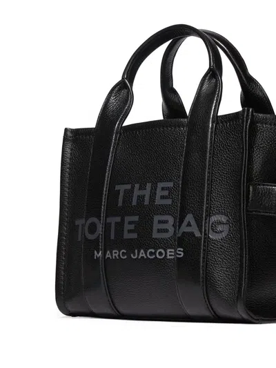 Marc Jacobs Black Leather Mini The Tote Bag Handbag