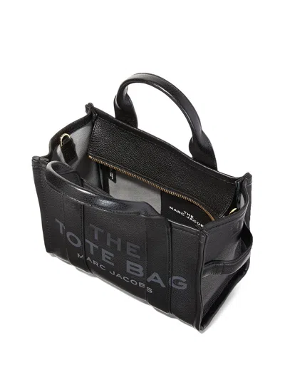 Marc Jacobs Black Leather Mini The Tote Bag Handbag