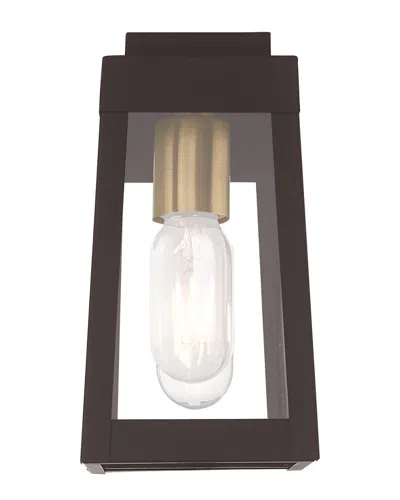 Livex Lighting Livex Oslo 1 Light Bronze Outdoor Wall Lantern In Brown