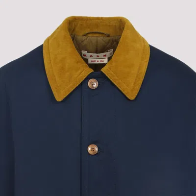 Marni Parka In Gabardine De Coton
