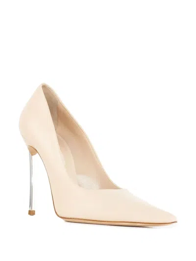 Casadei Pointed-toe Metallic-heel Pumps