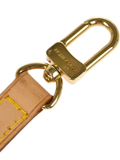Pre-owned Louis Vuitton 1990-2000s Leather Shoulder Strap In Neutral
